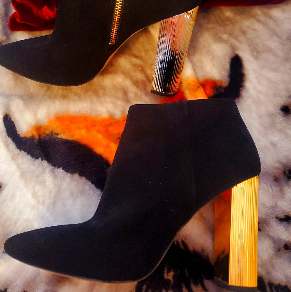 Black Suede MK bootie